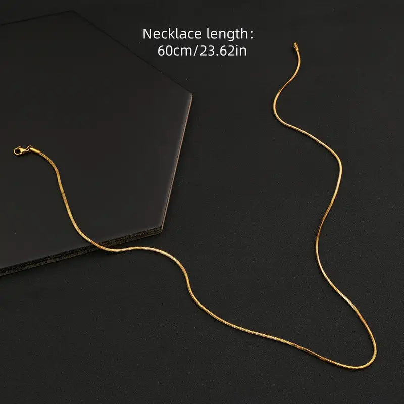 snake-chain,with stainless steel & 18K Gold Plated High Quality