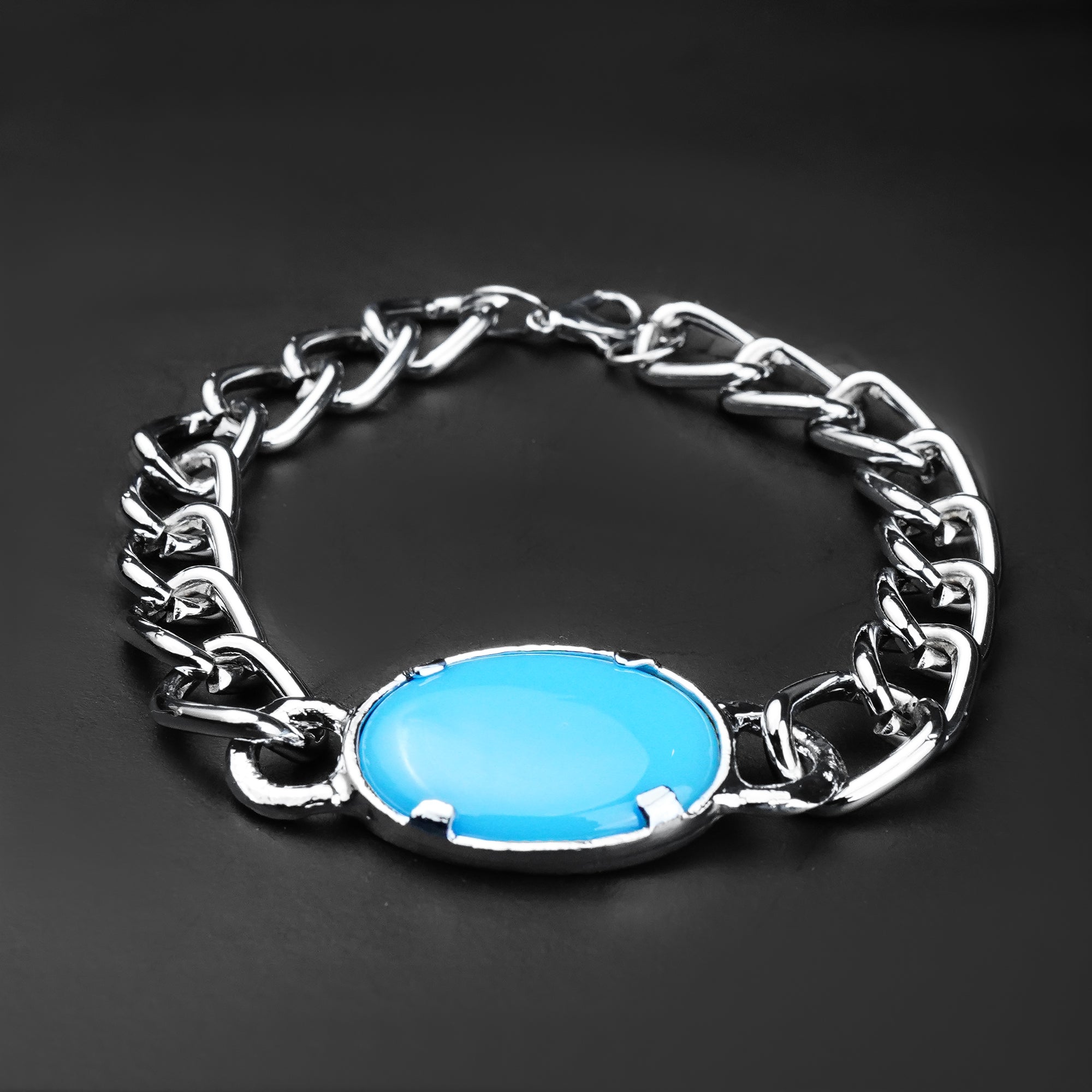 10 mm Silver Bluemoon chain Bracelet -316L
