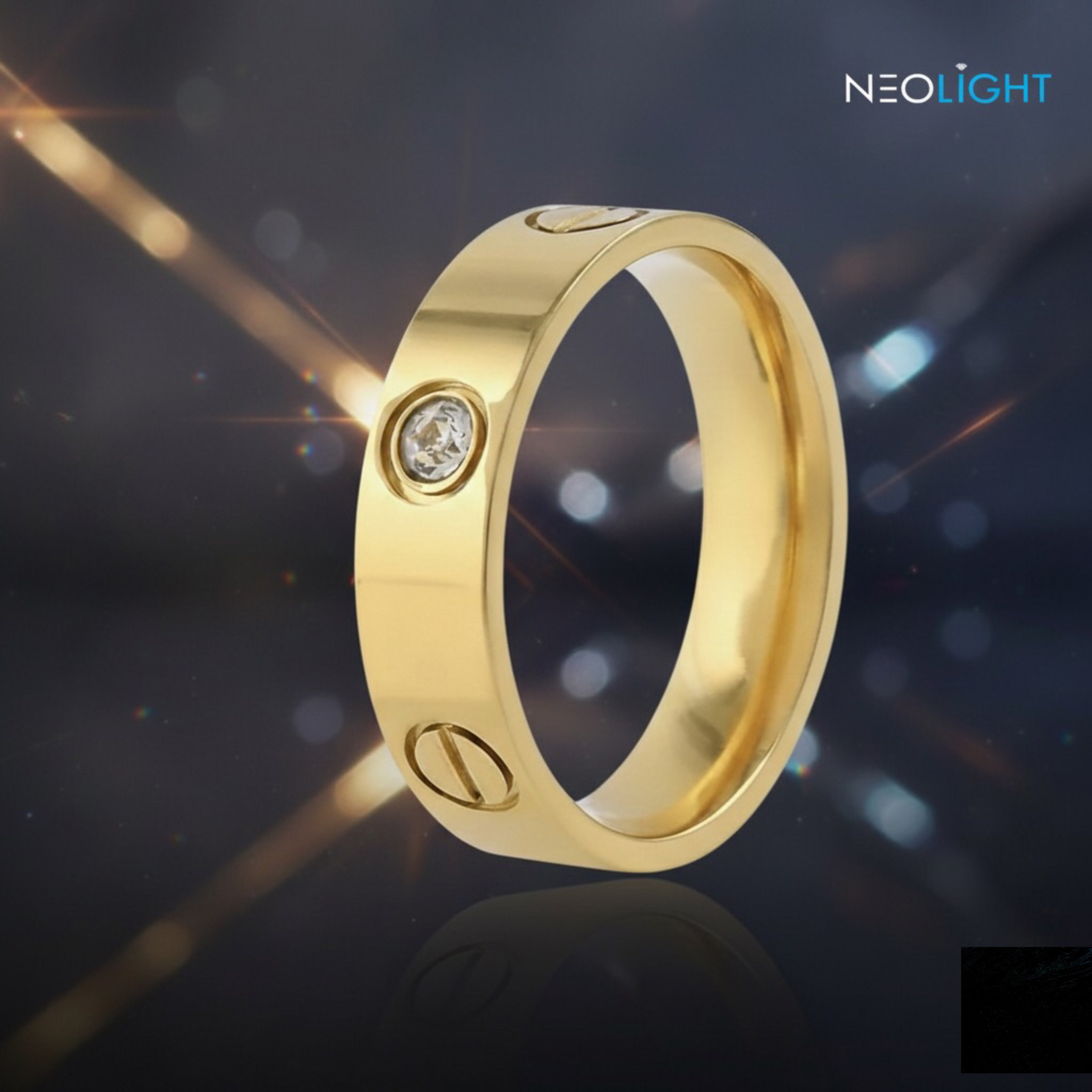 Gold Polished Ring with High-Quality Diamond &Long-Lasting Color & Choice for the Rich.
