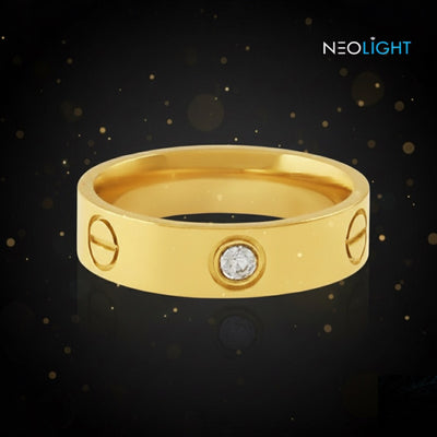 Gold Polished Ring with High-Quality Diamond &Long-Lasting Color & Choice for the Rich.