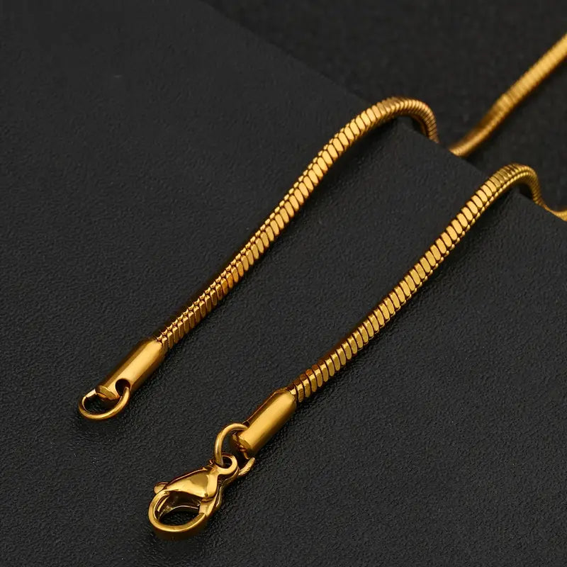 snake-chain,with stainless steel & 18K Gold Plated High Quality