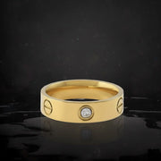 Gold Polished Ring with High-Quality Diamond &Long-Lasting Color & Choice for the Rich. NEOLIGHT