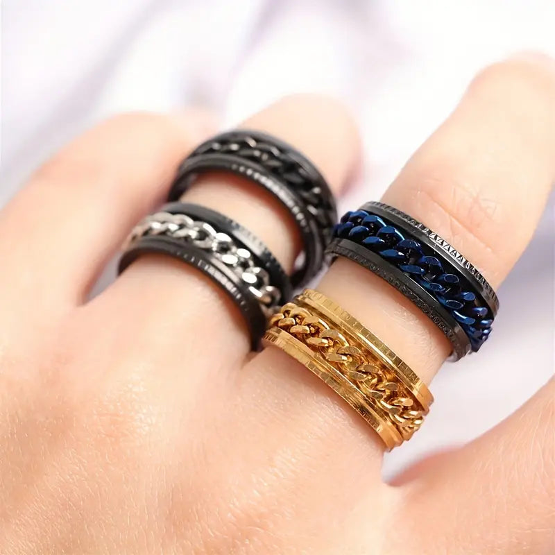 Spinner Rings in Mixed Styles Stainless Steel & Fashionable And Popular Jewellery.